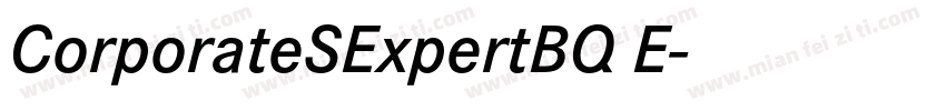 CorporateSExpertBQ E字体转换